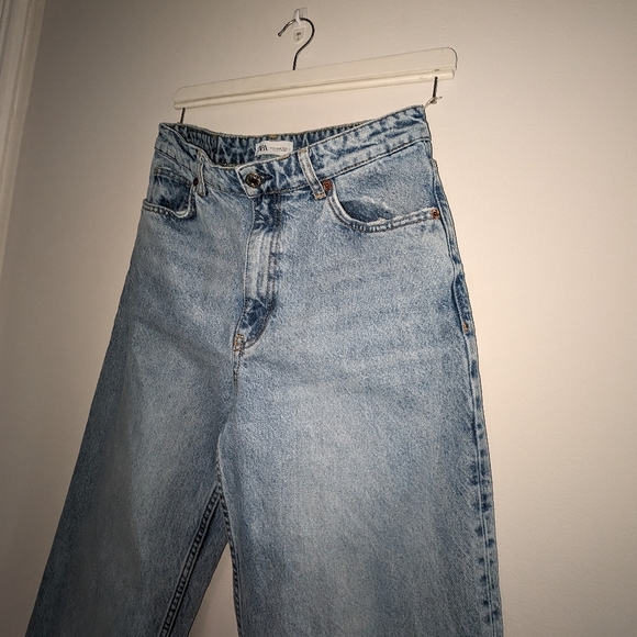ZARA - HiRise Wide Leg Jeans - Picture 8 of 12